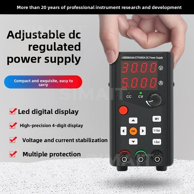 مزود طاقة تيار مستمر صغير قابل - مراجعة Programmable Dc Power Supply 30V 10A وسعره