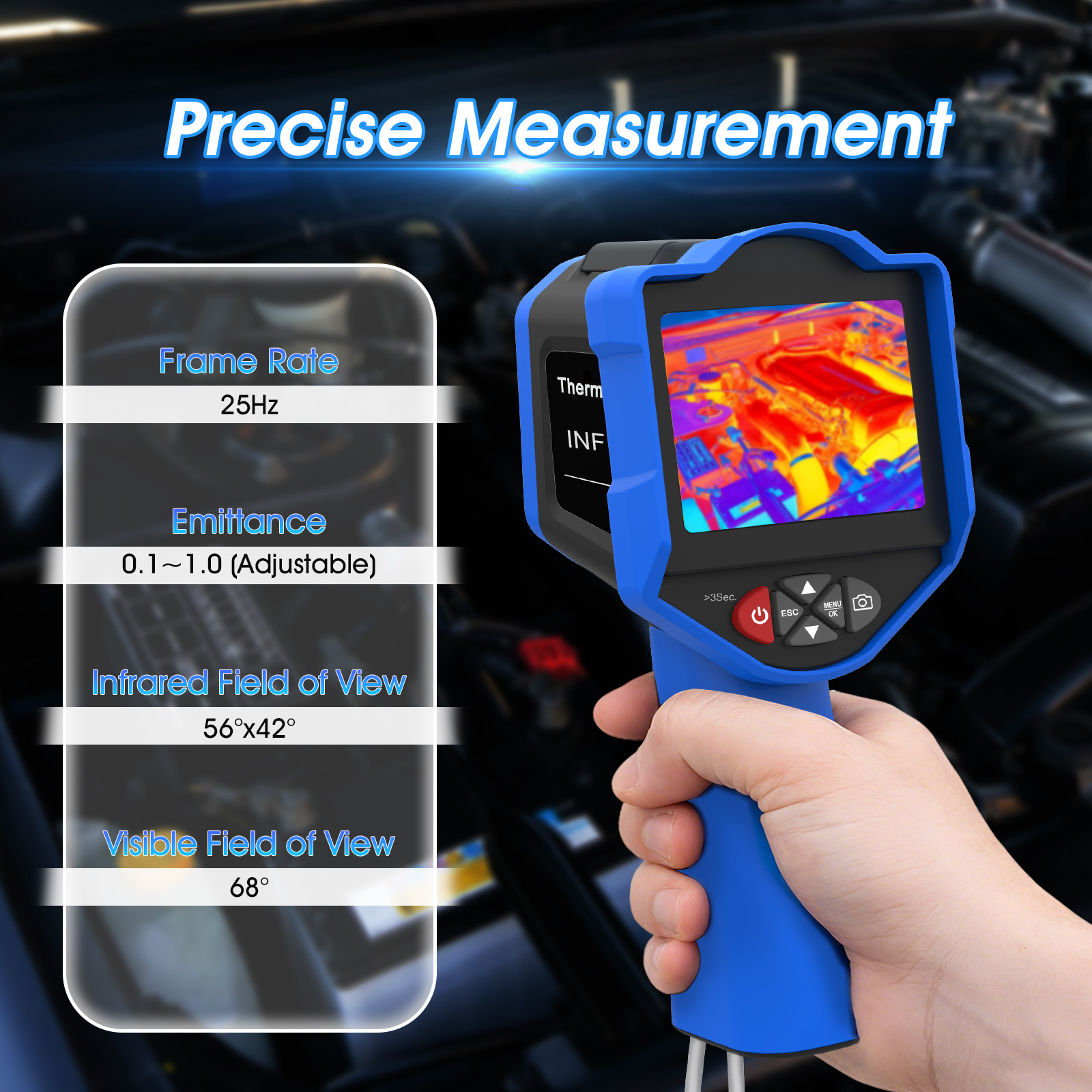 كاميرا التصوير الحراري HoldPea - مراجعة Thermal Imaging Camera Pcb Repair وسعره